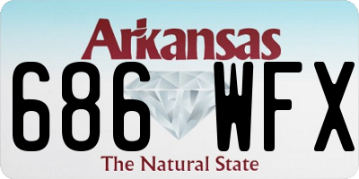 AR license plate 686WFX
