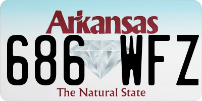 AR license plate 686WFZ