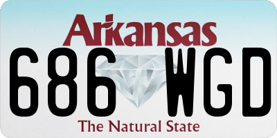 AR license plate 686WGD