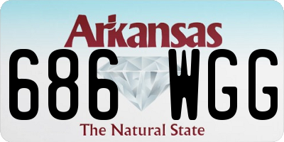 AR license plate 686WGG
