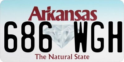 AR license plate 686WGH