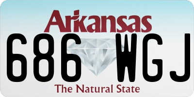 AR license plate 686WGJ