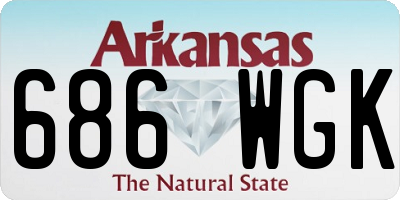 AR license plate 686WGK