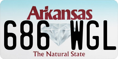 AR license plate 686WGL