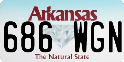 AR license plate 686WGN