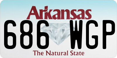 AR license plate 686WGP