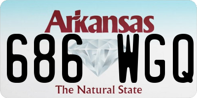 AR license plate 686WGQ