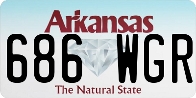 AR license plate 686WGR