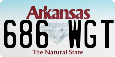 AR license plate 686WGT