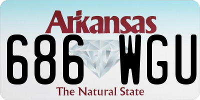 AR license plate 686WGU