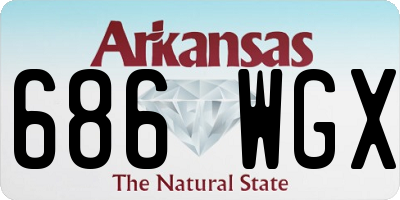 AR license plate 686WGX