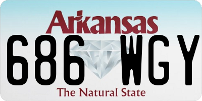 AR license plate 686WGY