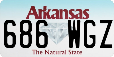 AR license plate 686WGZ