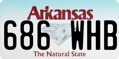 AR license plate 686WHB