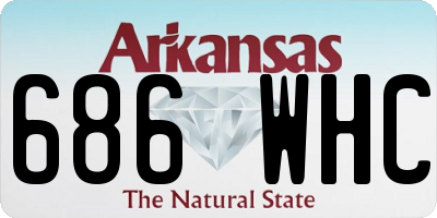 AR license plate 686WHC