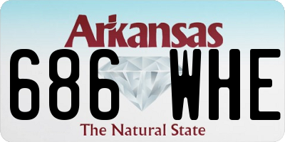 AR license plate 686WHE
