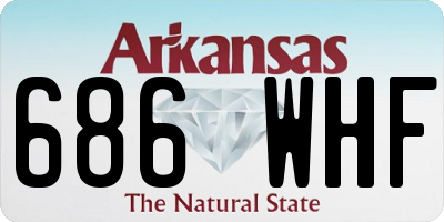 AR license plate 686WHF