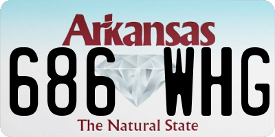 AR license plate 686WHG