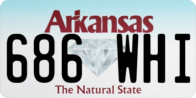 AR license plate 686WHI