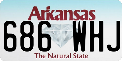 AR license plate 686WHJ