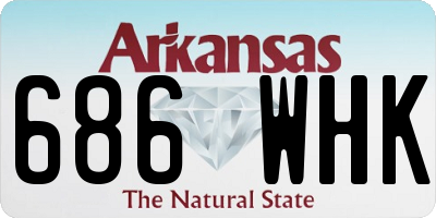 AR license plate 686WHK