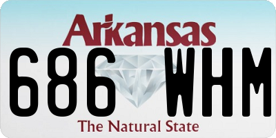 AR license plate 686WHM