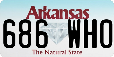 AR license plate 686WHO
