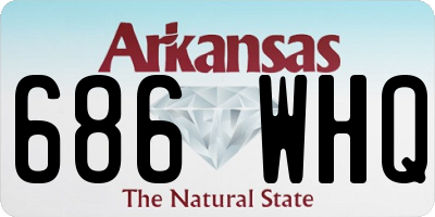 AR license plate 686WHQ