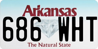 AR license plate 686WHT