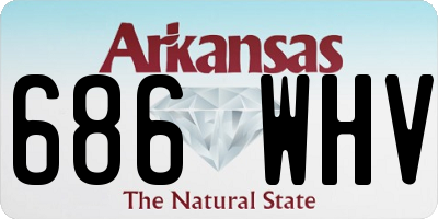 AR license plate 686WHV