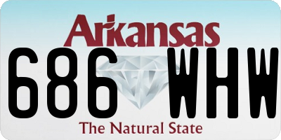 AR license plate 686WHW