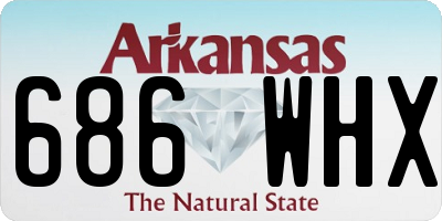 AR license plate 686WHX