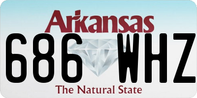 AR license plate 686WHZ