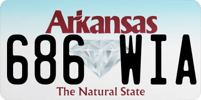 AR license plate 686WIA