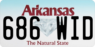 AR license plate 686WID