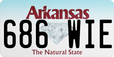 AR license plate 686WIE