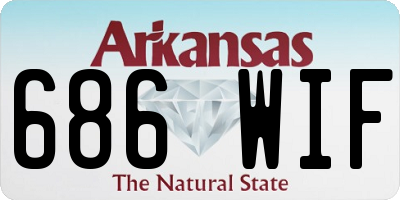 AR license plate 686WIF