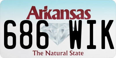 AR license plate 686WIK