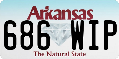 AR license plate 686WIP