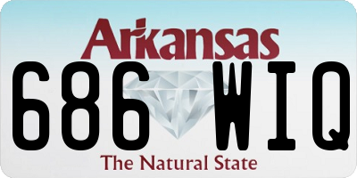AR license plate 686WIQ