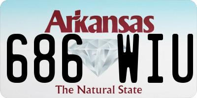 AR license plate 686WIU
