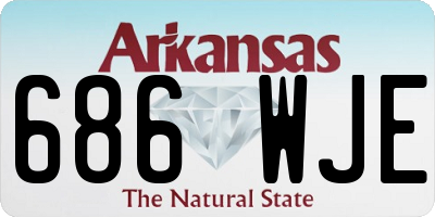 AR license plate 686WJE