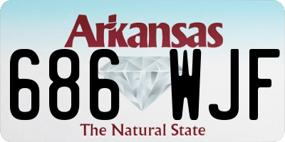 AR license plate 686WJF