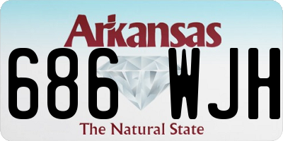AR license plate 686WJH