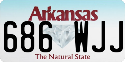 AR license plate 686WJJ