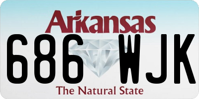 AR license plate 686WJK