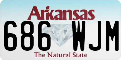 AR license plate 686WJM