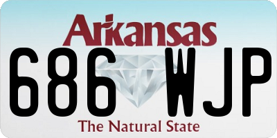 AR license plate 686WJP