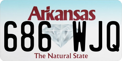 AR license plate 686WJQ