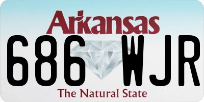AR license plate 686WJR